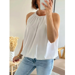 top Adel bouffant blanc