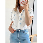 chemise femme Gaby en coton brodé
