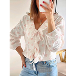 blouse femme Lilou rose en gaze de coton