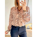 chemise femme Laurene choco imprimée