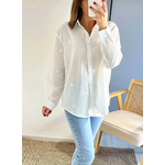 chemise blanche femme fleurie Maely