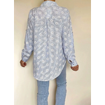 chemise bleue Mallory de dos