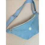 sac banane femme bleu jean