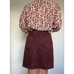 jupe Laly bordeaux de dos