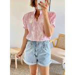 blouse femme Emma rose rayée