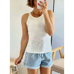 top blanc basique femme Marny