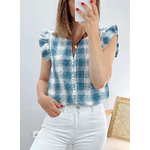 blouse femme à carreaux Gina