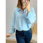 chemise femme Armelle oversize en gaze de coton