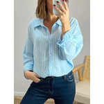 chemise oversize Armelle bleue