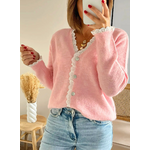 gilet femme rose Octave