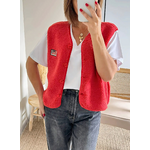 gilet sans manches rouge Kally
