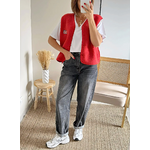 gilet rouge femme sans manches Kally