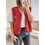 gilet Kally rouge femme