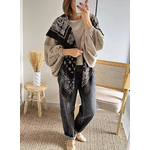 echarpe bandana marron choco Izia