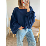 pull chauve-souris bleu Jody