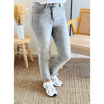 jean gris femme Basile mom fit