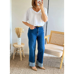 jean bleu femme Léon coupe wide leg