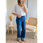 jean femme large Léon bleu