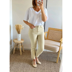 jean beige Havey mom fit pour femme