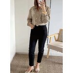 jean femme noir mom straight Bali
