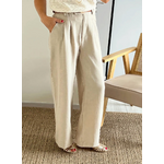 pantalon beige large Elouan