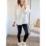 legging noir simili cuir Diego