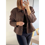 veste choco effet daim Noa