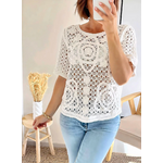 top femme en crochet Clem