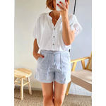 short Terry en denim bleu clair
