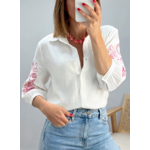 chemise Alina en coton avec broderies