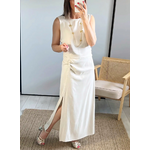 jupe longue beige femme Giulia