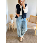 gilet bleu marine mouton Lennon