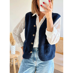 gilet mouton Lennon marine