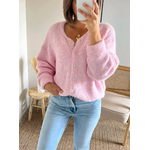 gilet rose clair Ezio femme