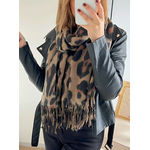 écharpe douce femme léopard