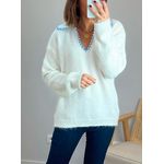 pull blanc femme Augustin