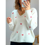 pull femme Birdy écru