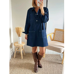 robe en jean Capucine bleu brut