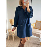 robe bleu jean Capucine avec poches