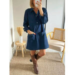 robe bleue en jean femme Capucine