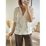 blouse femme beige Castille