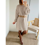 robe en maille taupe Faustine
