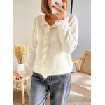 gilet Elly beige avec volants