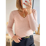 pull fin rose intemporel Mahé