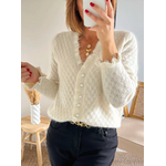gilet écru femme Nestor