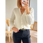 gilet doux écru Nestor