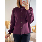 gilet prune femme Manolo