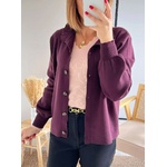 gilet doux prune Manolo