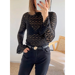 top noir en dentelle Tosca
