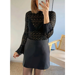 jupe-short femme Angela noire